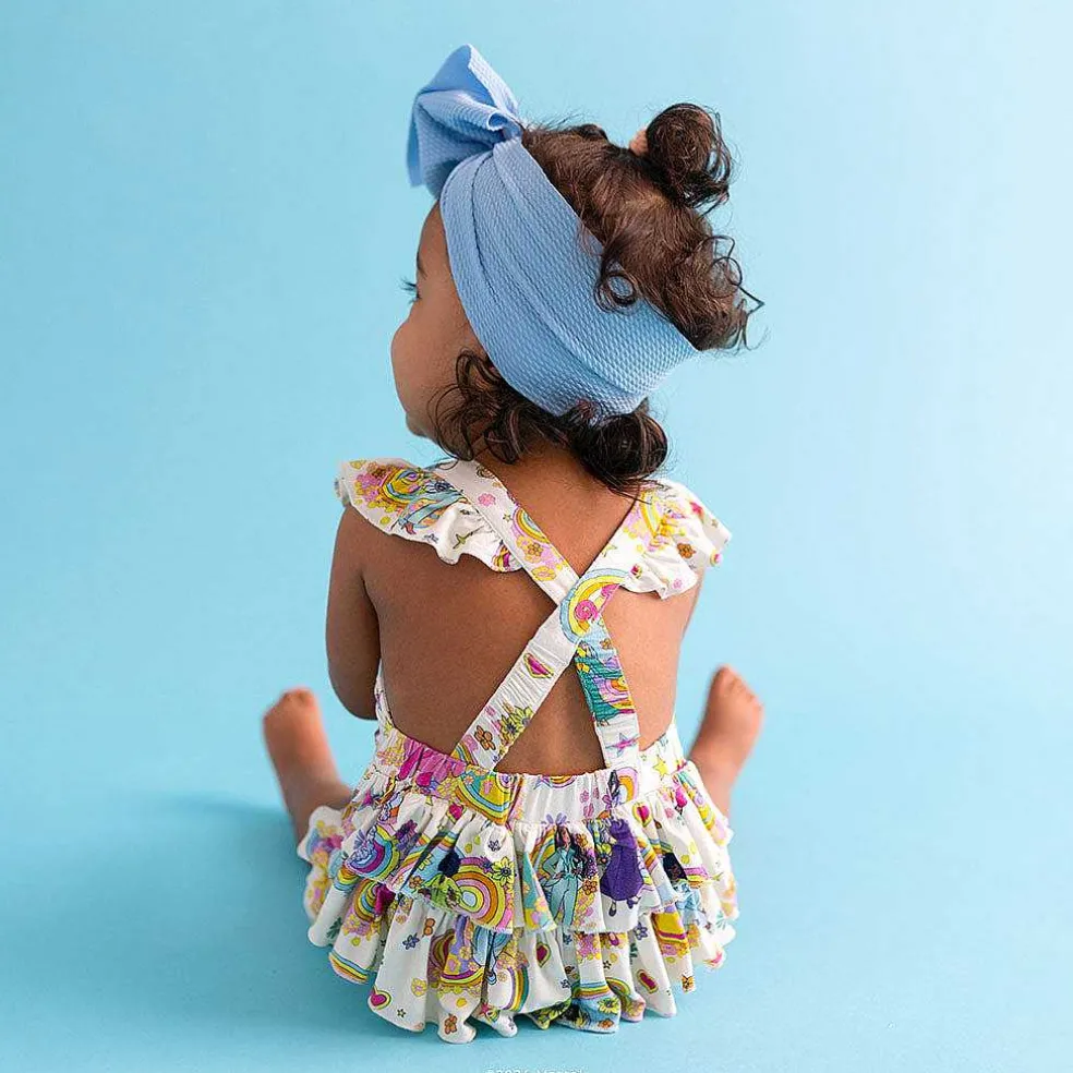 Posh Peanut Ruffled Strap Bubble Romper Flash Sale