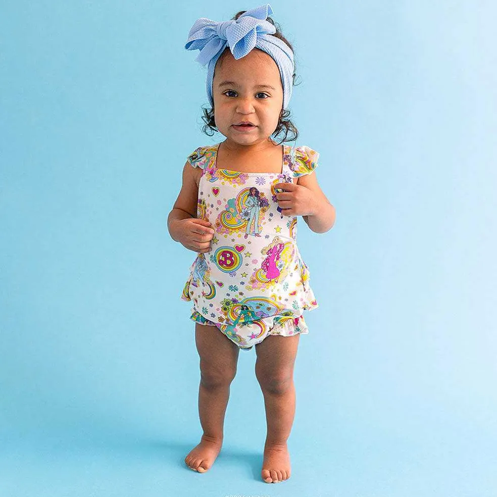 Posh Peanut Ruffled Strap Bubble Romper Flash Sale