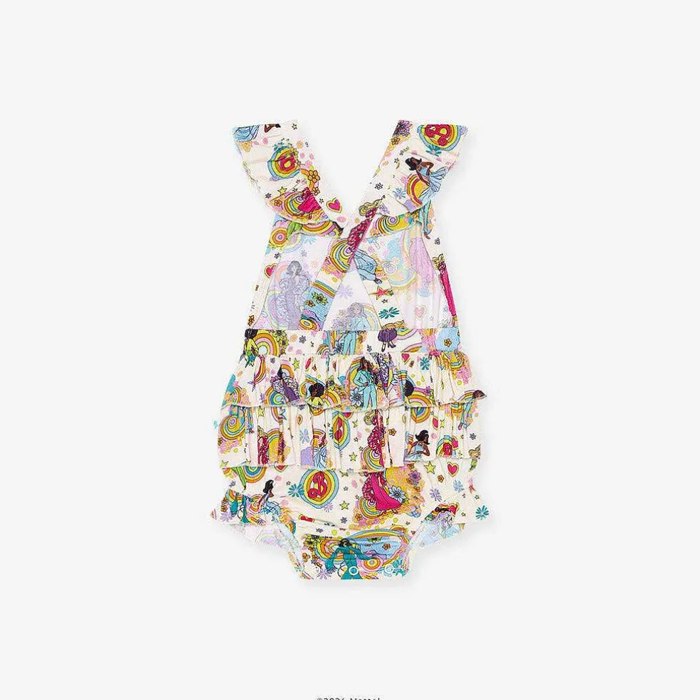 Posh Peanut Ruffled Strap Bubble Romper Flash Sale