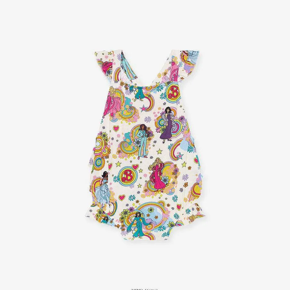 Posh Peanut Ruffled Strap Bubble Romper Flash Sale