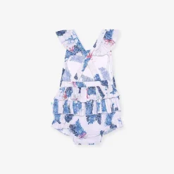 Posh Peanut Ruffled Strap Bubble Romper Fashion