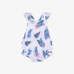 Posh Peanut Ruffled Strap Bubble Romper Fashion
