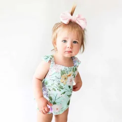Posh Peanut Ruffled Strap Bubble Romper Flash Sale
