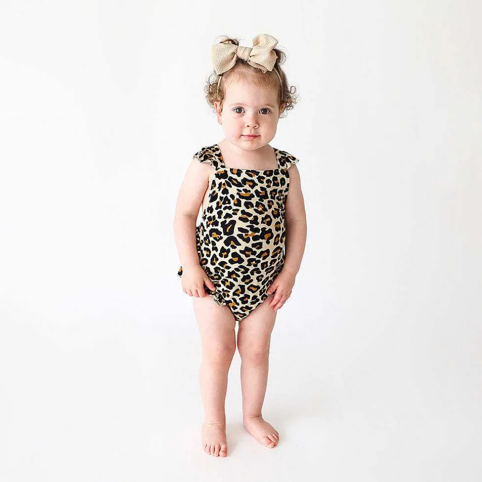 Posh Peanut Ruffled Strap Bubble Romper Flash Sale