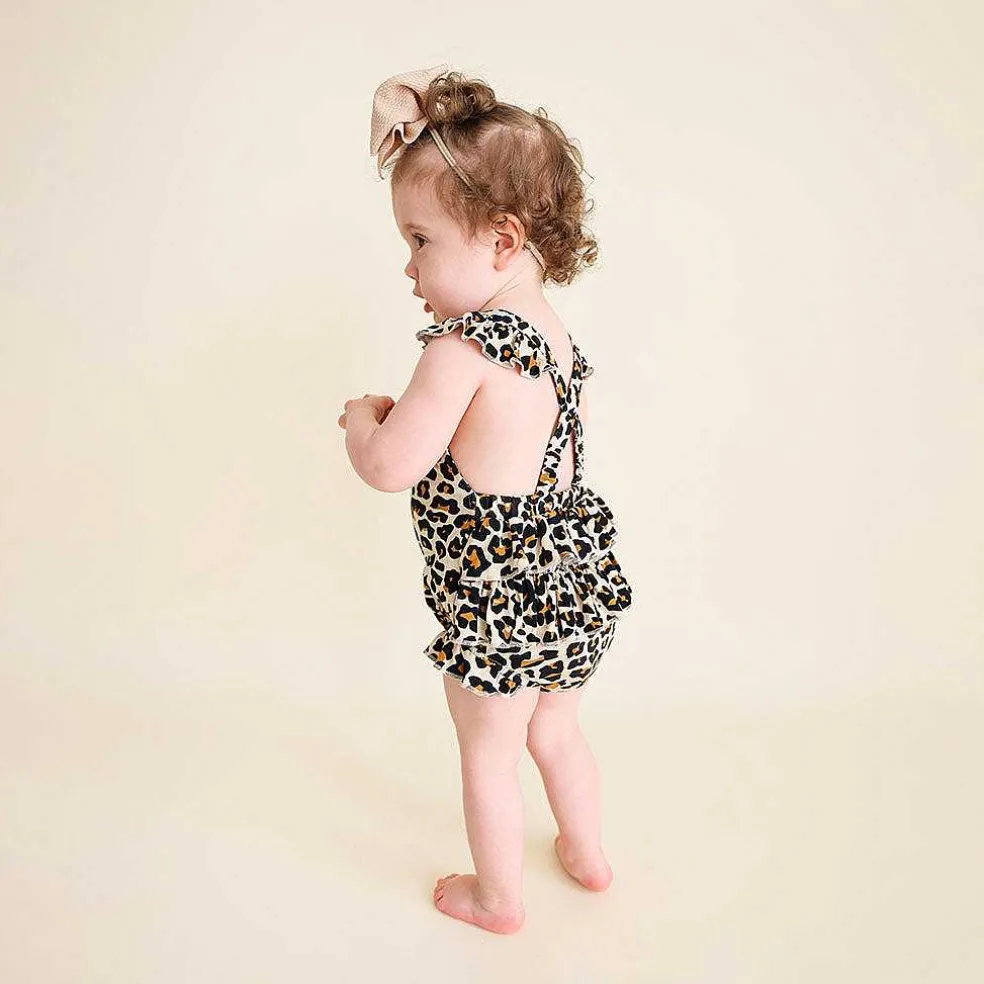 Posh Peanut Ruffled Strap Bubble Romper Flash Sale
