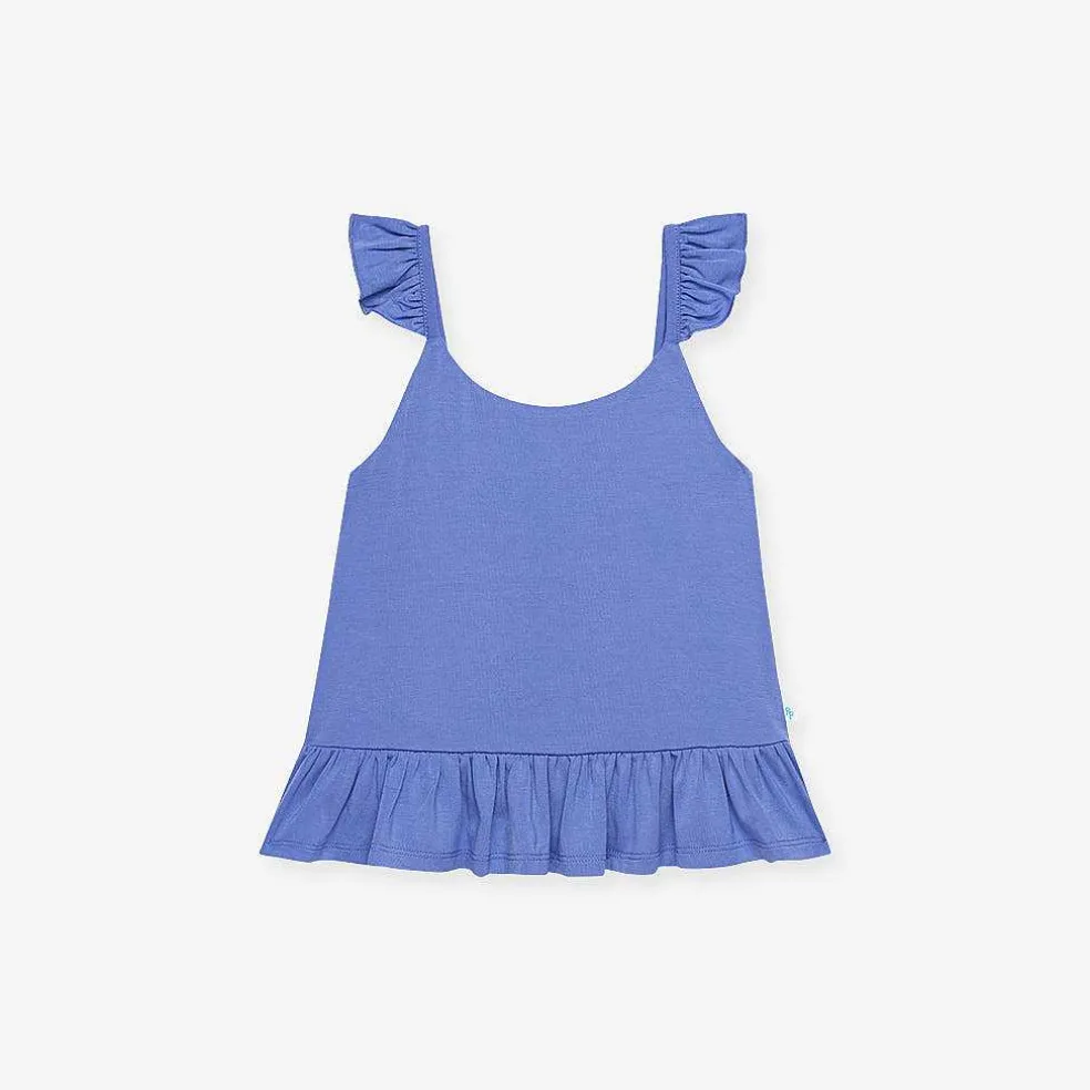 Posh Peanut Ruffled Tank New