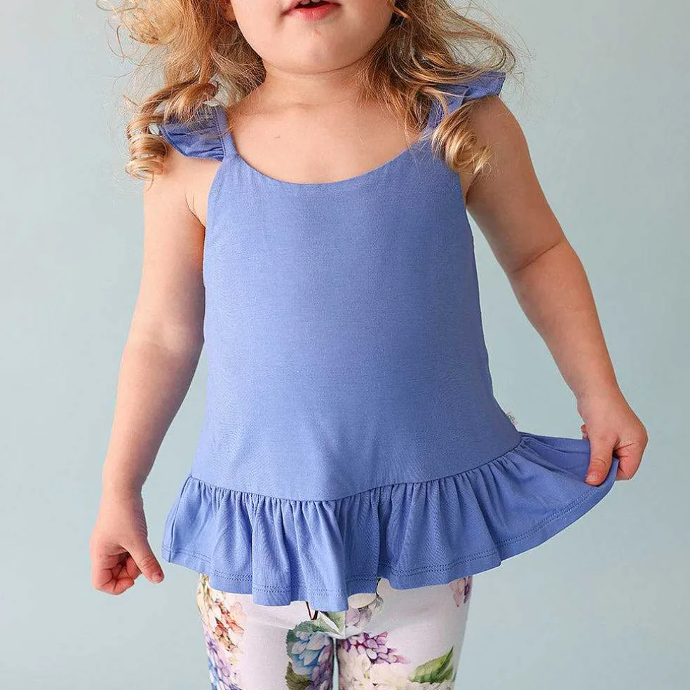 Posh Peanut Ruffled Tank New