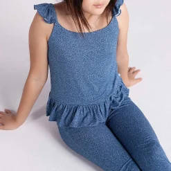 Posh Peanut Ruffled Tank Store