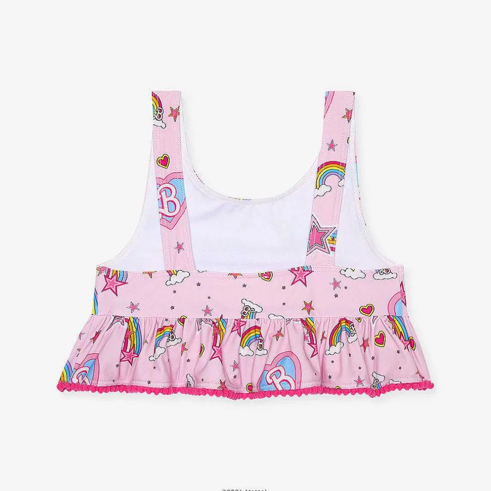 Posh Peanut Ruffled Tankini Two Piece Swimsuit Fashion