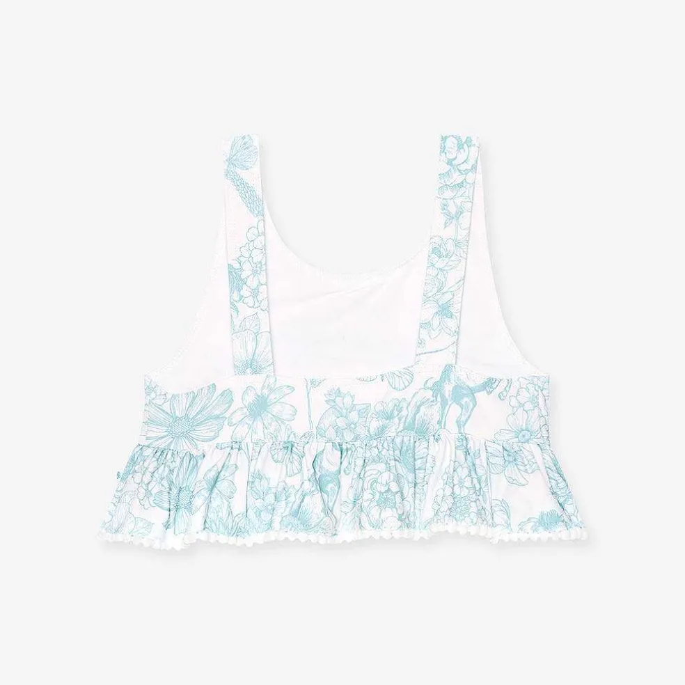 Posh Peanut Ruffled Tankini Two Piece Swimsuit Cheap