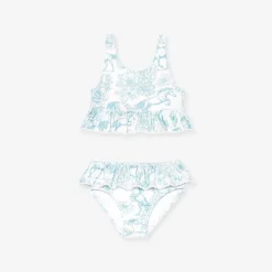 Posh Peanut Ruffled Tankini Two Piece Swimsuit Cheap