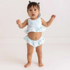 Posh Peanut Ruffled Tankini Two Piece Swimsuit Cheap