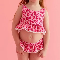 Posh Peanut Ruffled Tankini Two Piece Swimsuit Best Sale