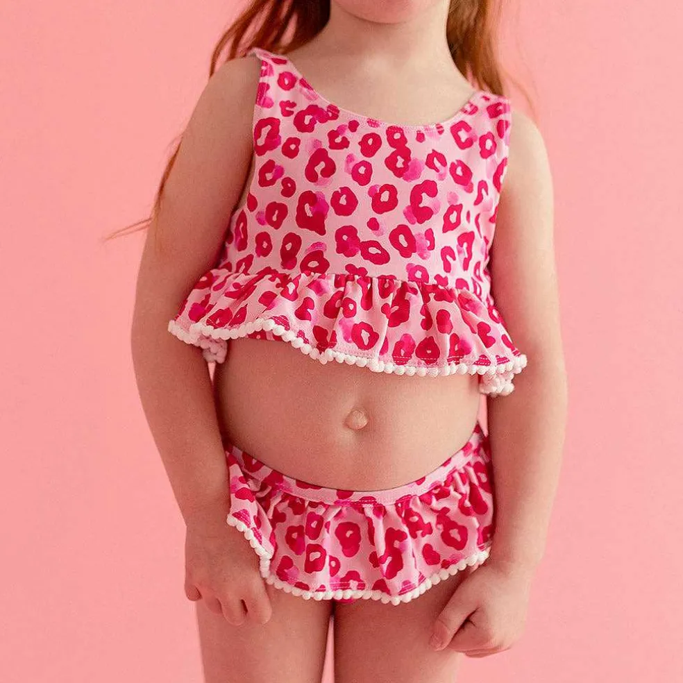 Posh Peanut Ruffled Tankini Two Piece Swimsuit Best Sale