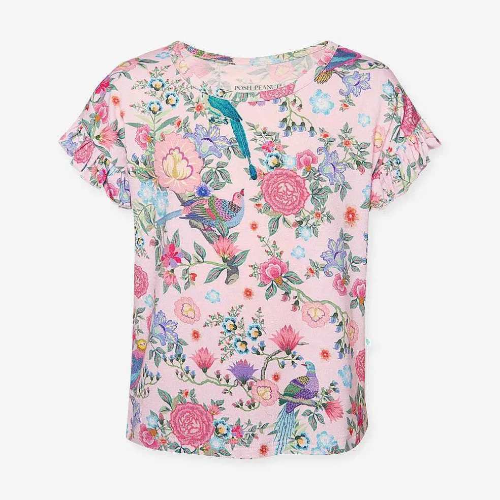 Posh Peanut Ruffled Tee Cheap