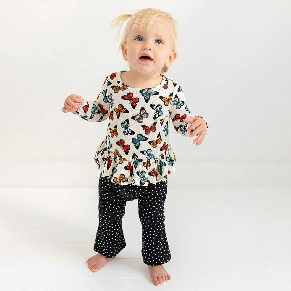 Posh Peanut Ruffled Tee Bell Bottom Set Shop