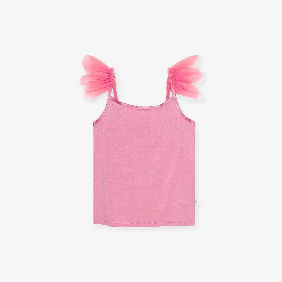 Posh Peanut Ruffled Tulle Cami Flash Sale