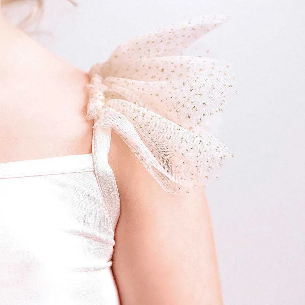 Posh Peanut Ruffled Tulle Cami Discount