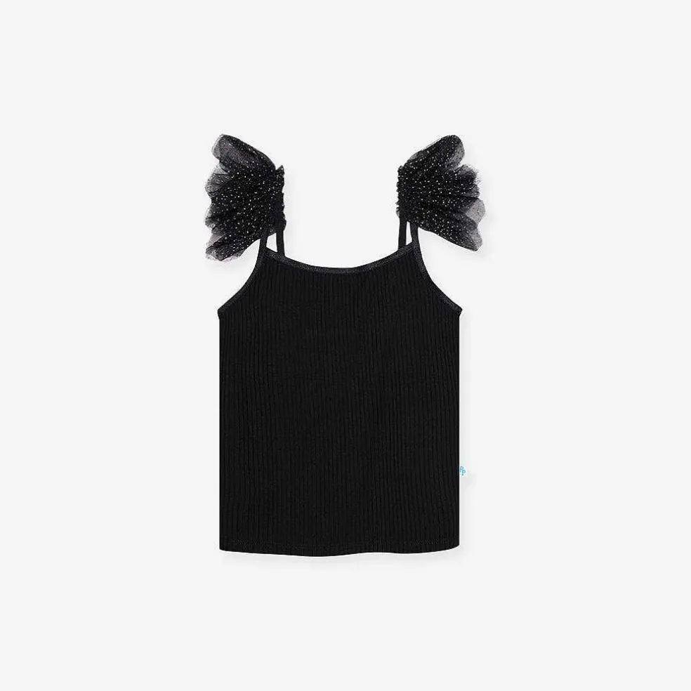 Posh Peanut Ruffled Tulle Cami Shop