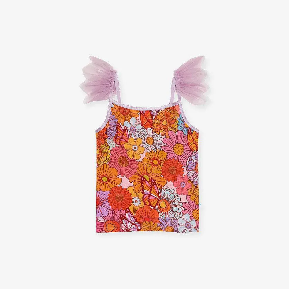 Posh Peanut Ruffled Tulle Cami Hot
