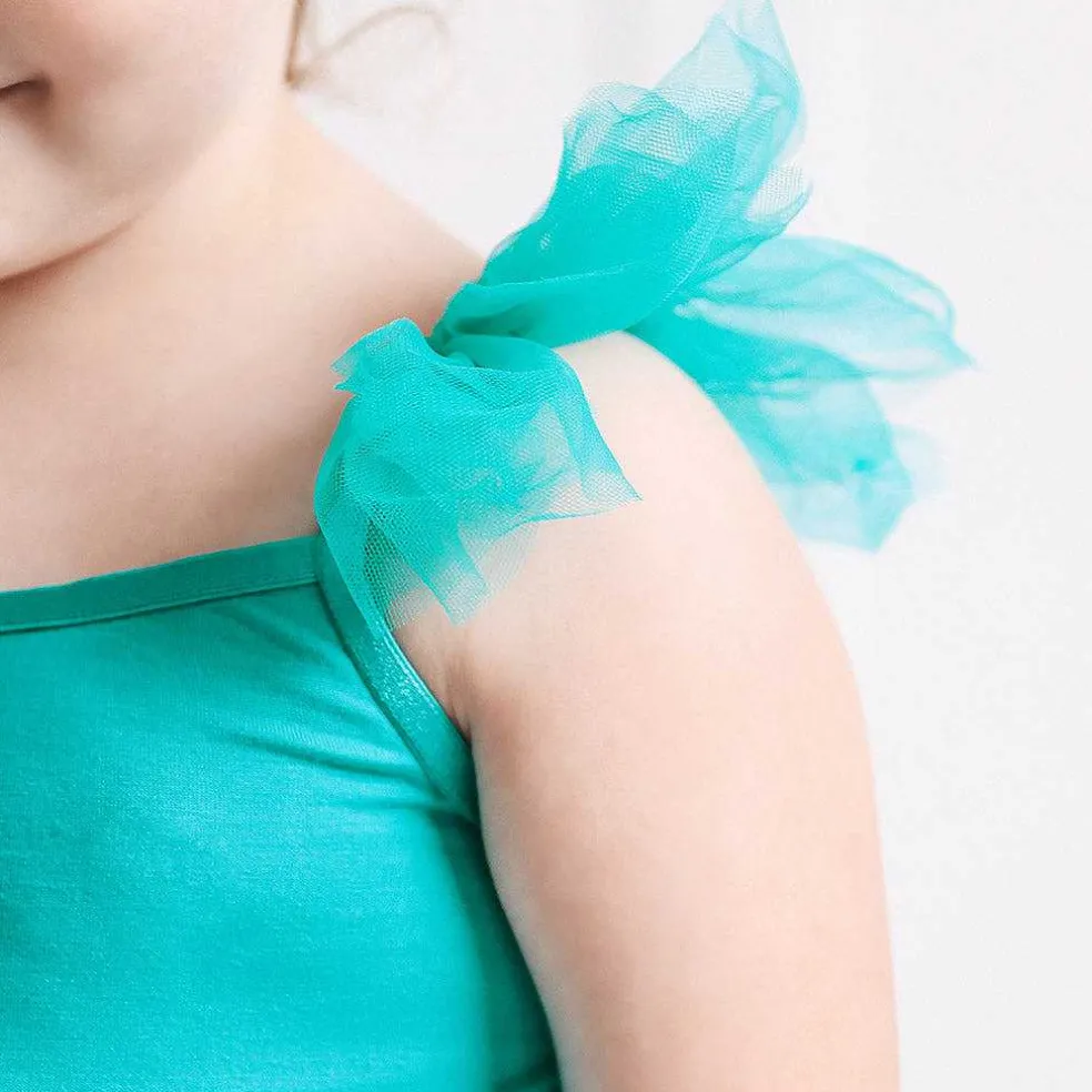 Posh Peanut Ruffled Tulle Cami New