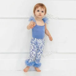 Posh Peanut Ruffled Tulle Sleeveless Bodysuit Flash Sale