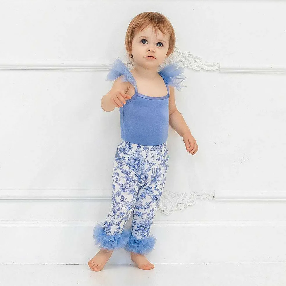 Posh Peanut Ruffled Tulle Sleeveless Bodysuit Flash Sale