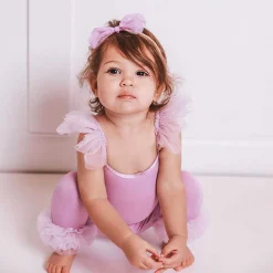 Posh Peanut Ruffled Tulle Sleeveless Bodysuit Fashion