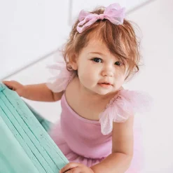 Posh Peanut Ruffled Tulle Sleeveless Bodysuit Fashion