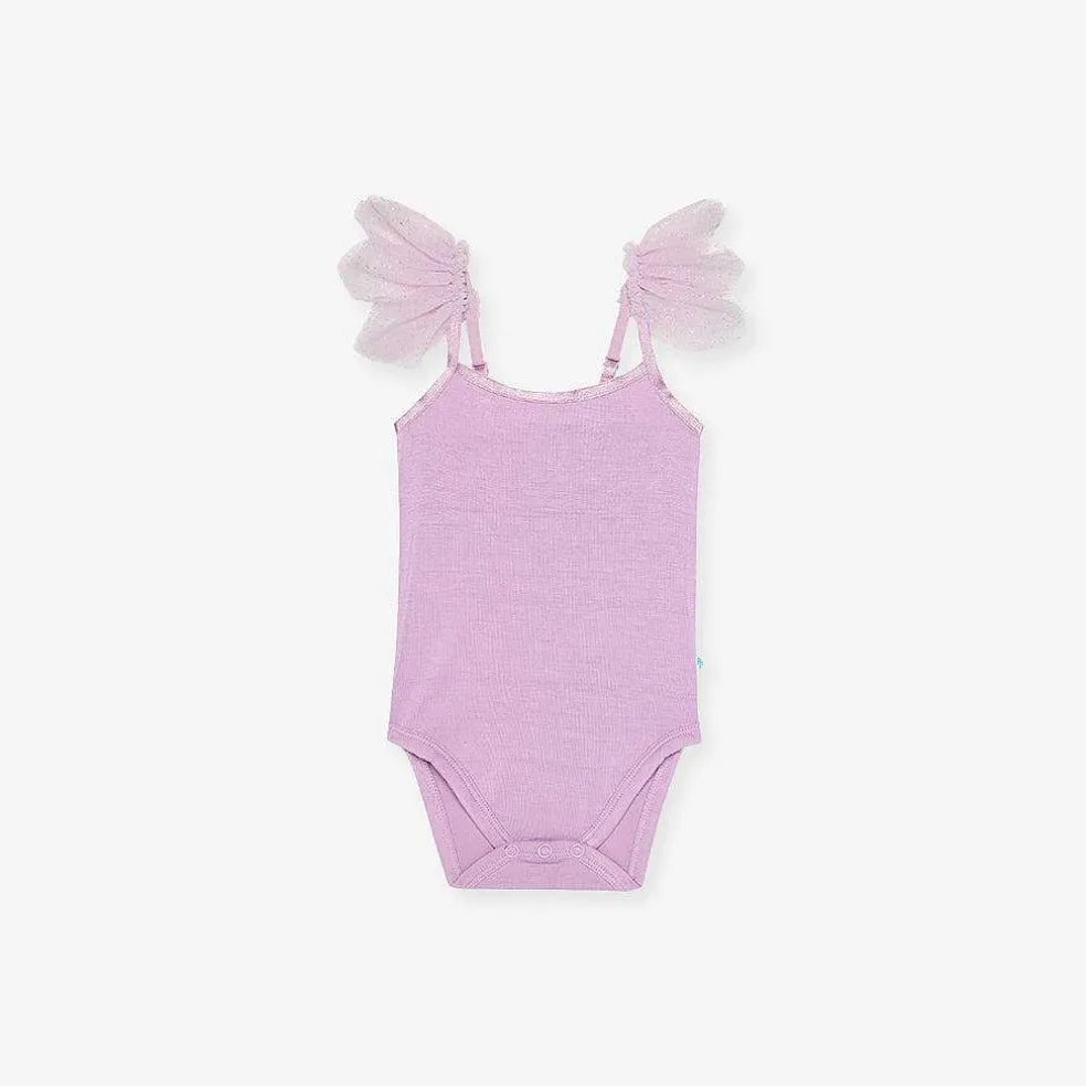 Posh Peanut Ruffled Tulle Sleeveless Bodysuit Fashion