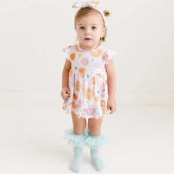 Posh Peanut Ruffled Twirl Bodysuit Dress Hot