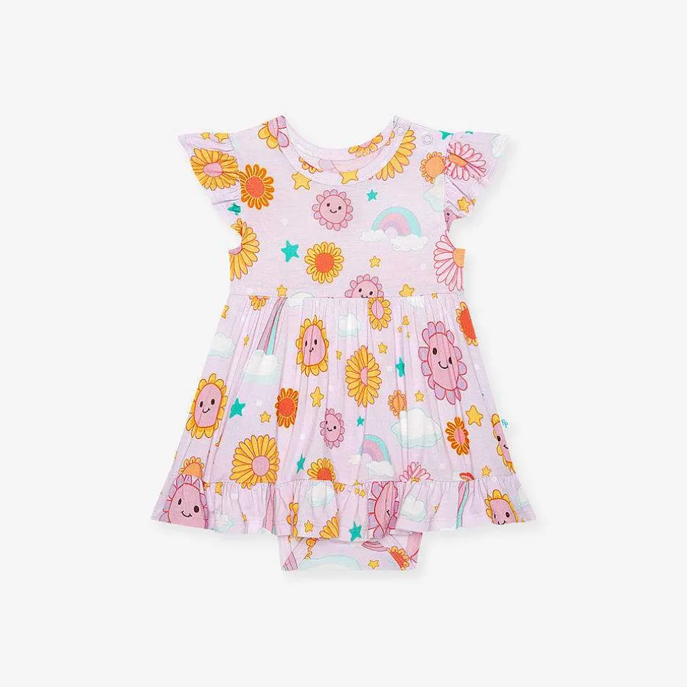 Posh Peanut Ruffled Twirl Bodysuit Dress Hot