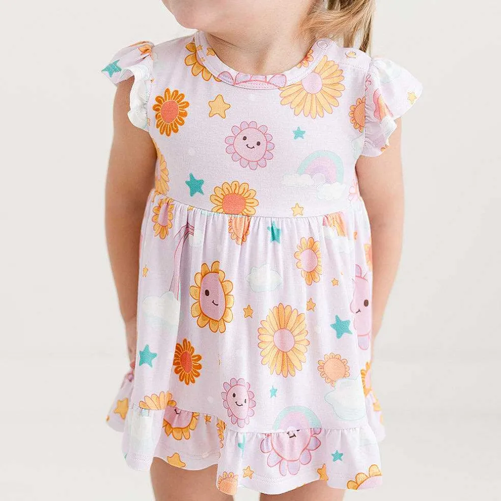 Posh Peanut Ruffled Twirl Bodysuit Dress Hot