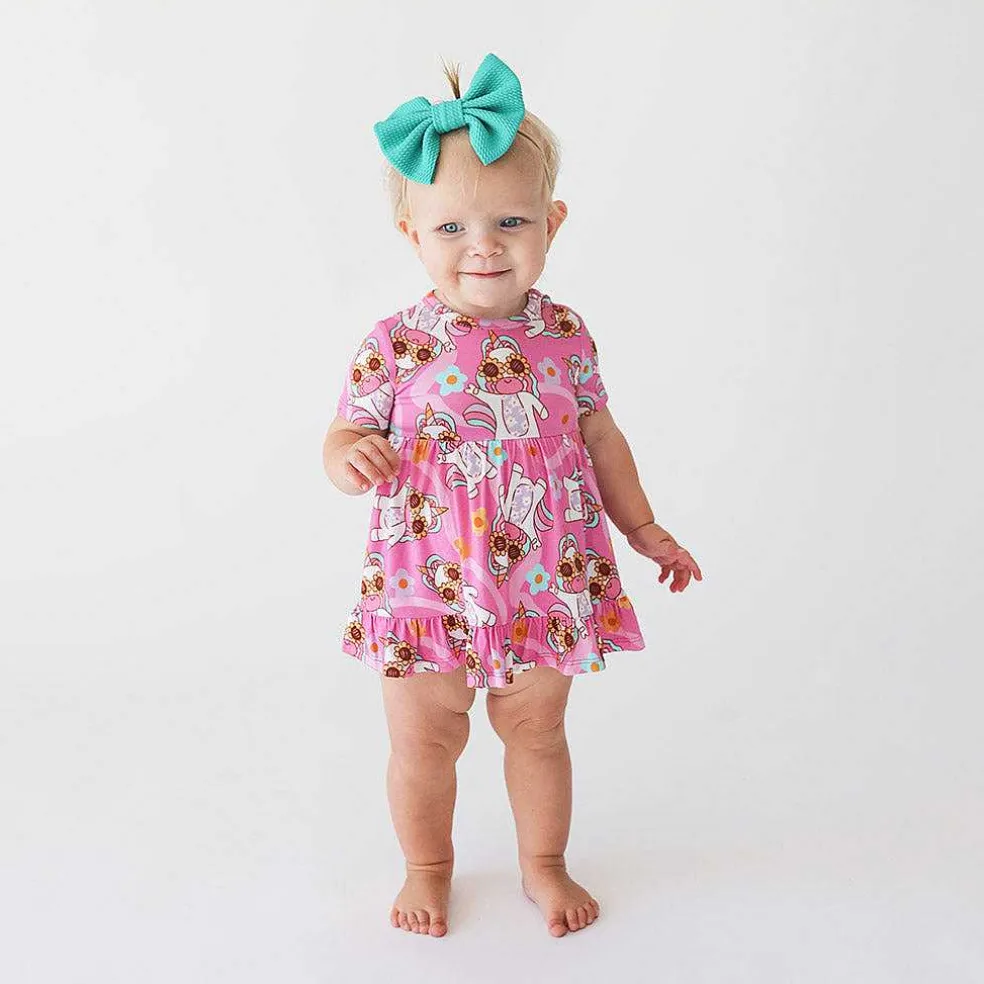 Posh Peanut Ruffled Twirl Bodysuit Dress Cheap