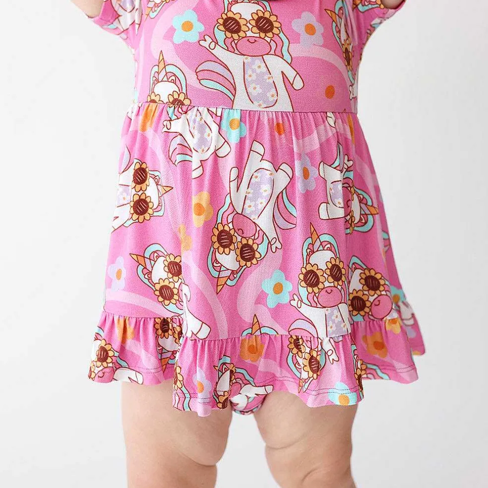 Posh Peanut Ruffled Twirl Bodysuit Dress Cheap