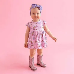 Posh Peanut Ruffled Twirl Bodysuit Dress Hot