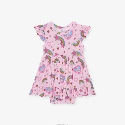 Posh Peanut Ruffled Twirl Bodysuit Dress Hot