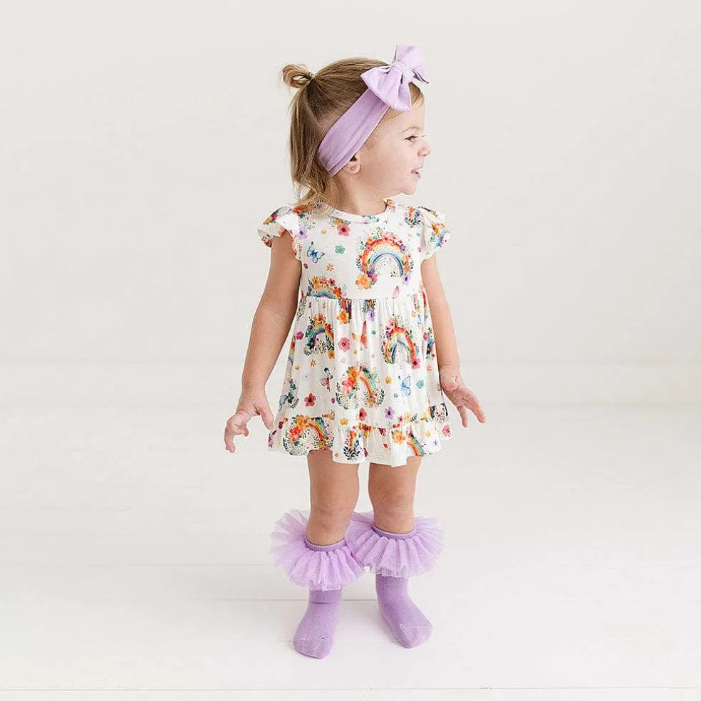 Posh Peanut Ruffled Twirl Bodysuit Dress Shop
