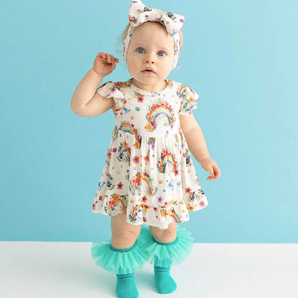 Posh Peanut Ruffled Twirl Bodysuit Dress Shop