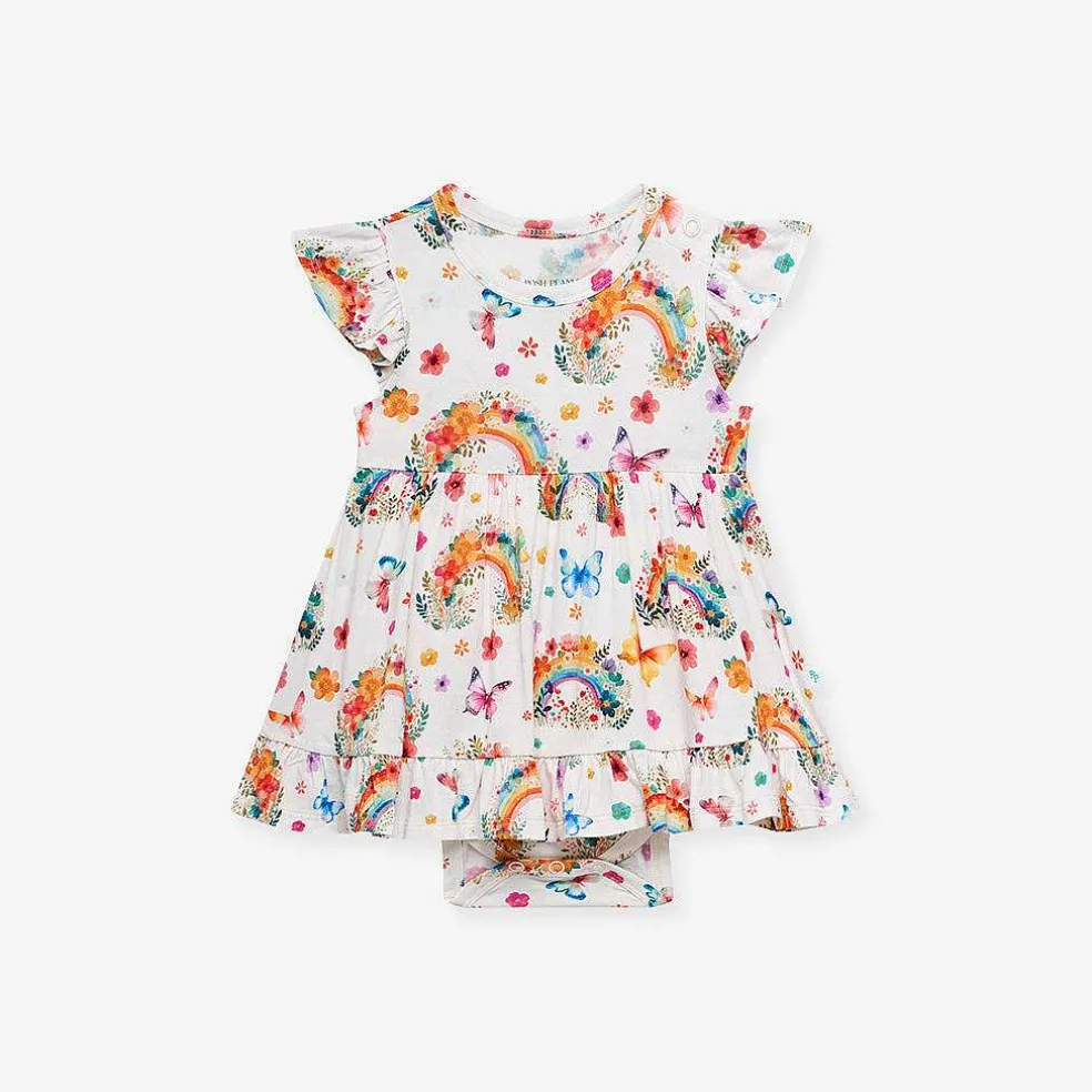 Posh Peanut Ruffled Twirl Bodysuit Dress Shop
