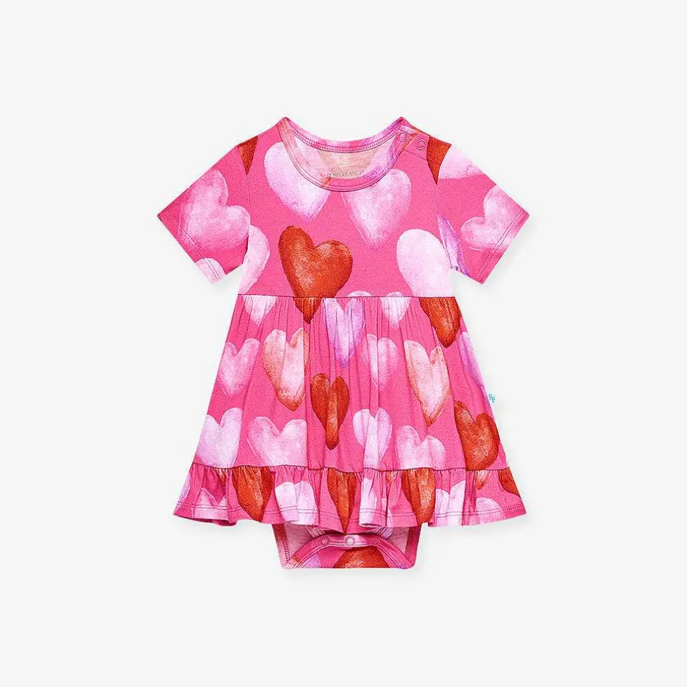 Posh Peanut Ruffled Twirl Bodysuit Dress Best