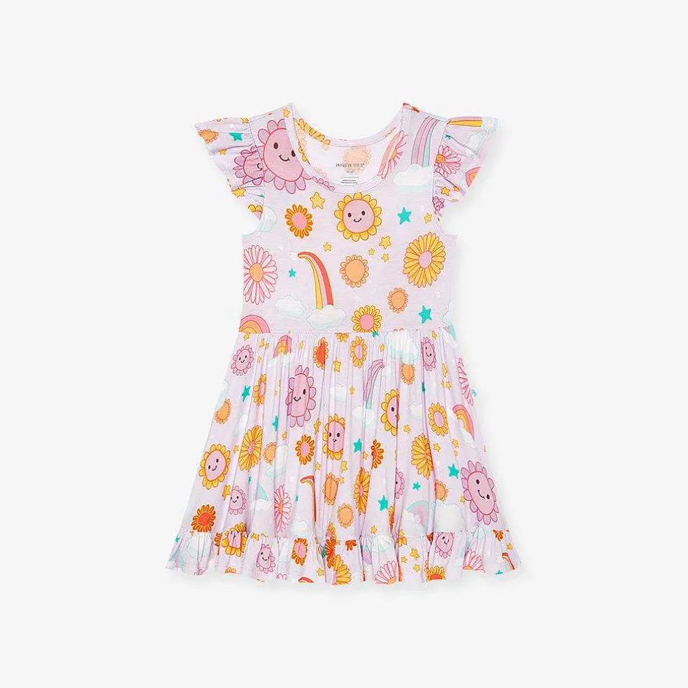Posh Peanut Ruffled Twirl Dress Cheap