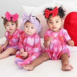 Posh Peanut Short Sleeve Peplum Ruffled Bummie Set Best