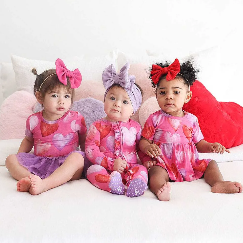 Posh Peanut Short Sleeve Peplum Ruffled Bummie Set Best