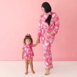 Posh Peanut Short Sleeve Peplum Ruffled Bummie Set Best
