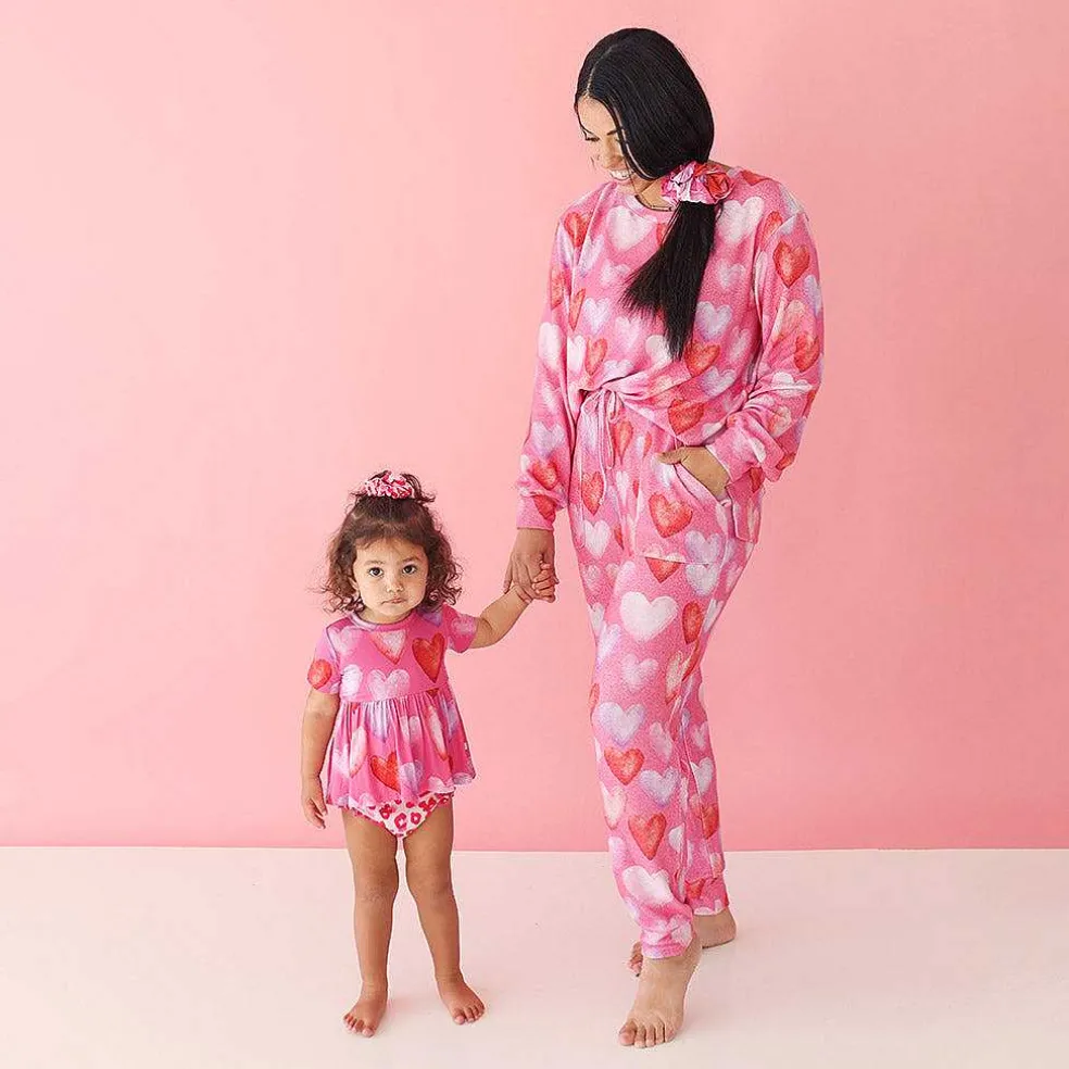 Posh Peanut Short Sleeve Peplum Ruffled Bummie Set Best