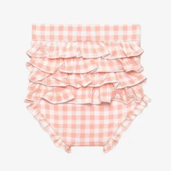 Posh Peanut Short Sleeve Peplum Ruffled Bummie Set Hot