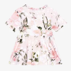 Posh Peanut Short Sleeve Peplum Ruffled Bummie Set Best