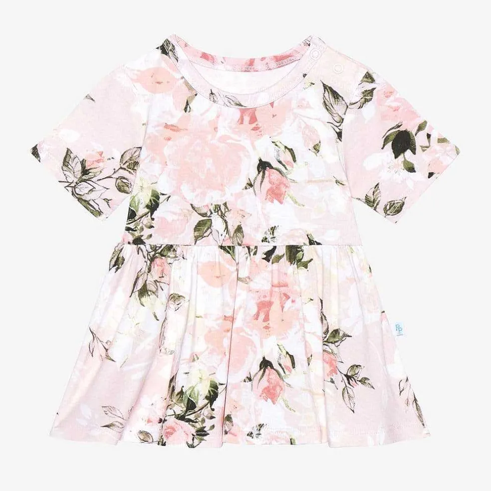Posh Peanut Short Sleeve Peplum Ruffled Bummie Set Best