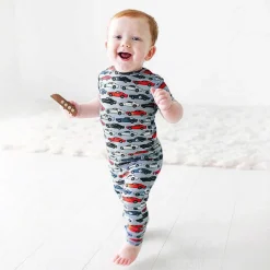 Posh Peanut Short Sleeve Romper Outlet
